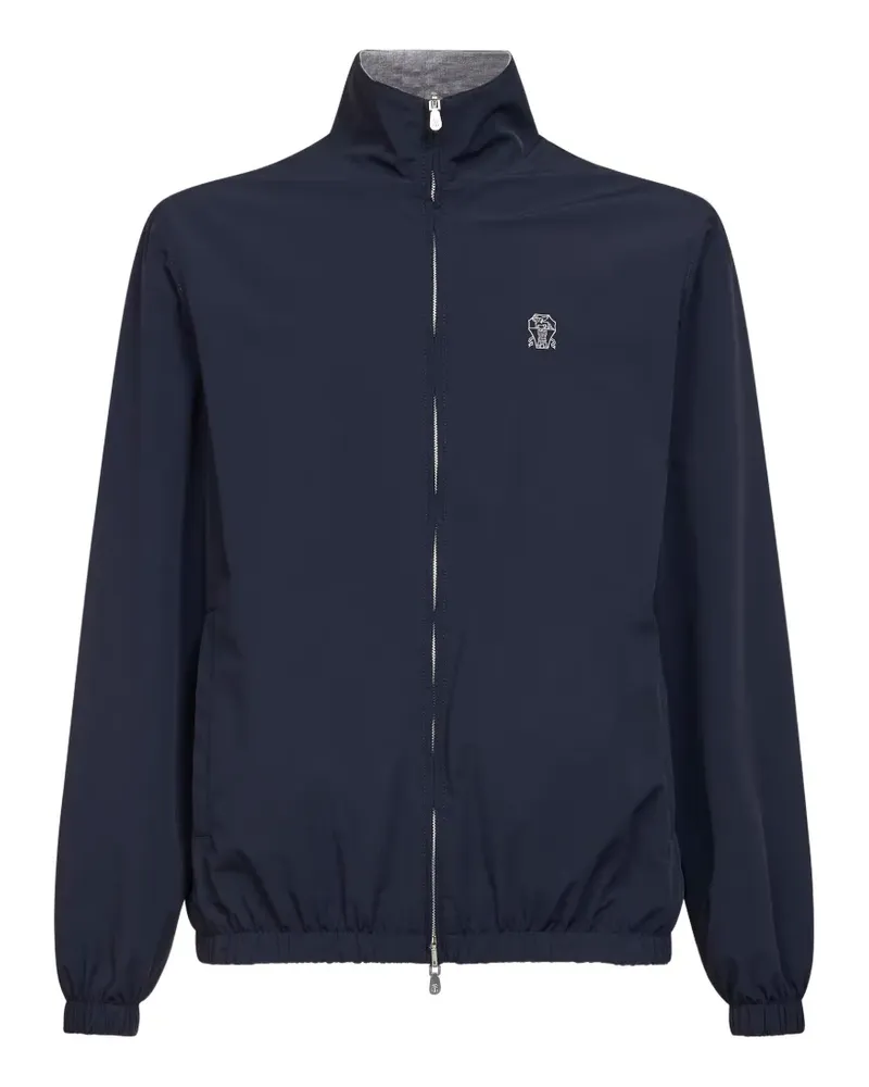 Brunello Cucinelli Jacke mit Logo - Blau Blau