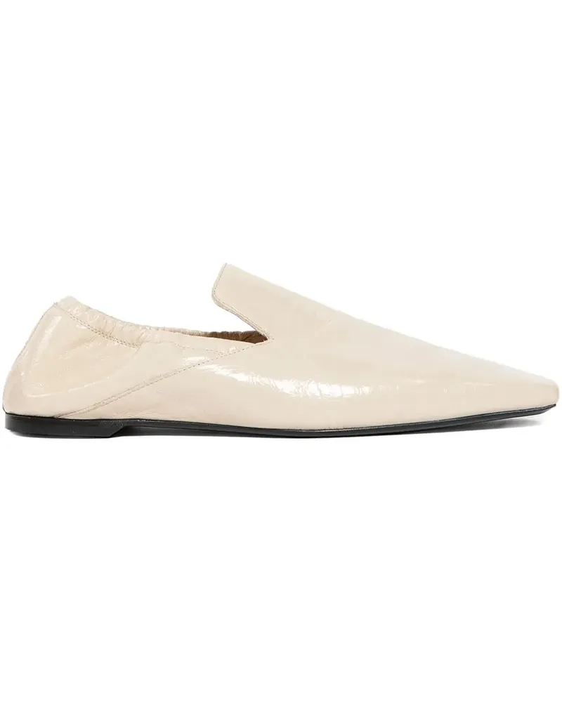 Totême elasticated-back leather loafers - Nude Nude