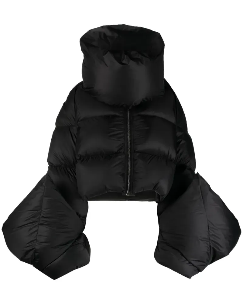 Rick Owens Babel Mountain Duvet Cropped-Jacke - Schwarz Schwarz