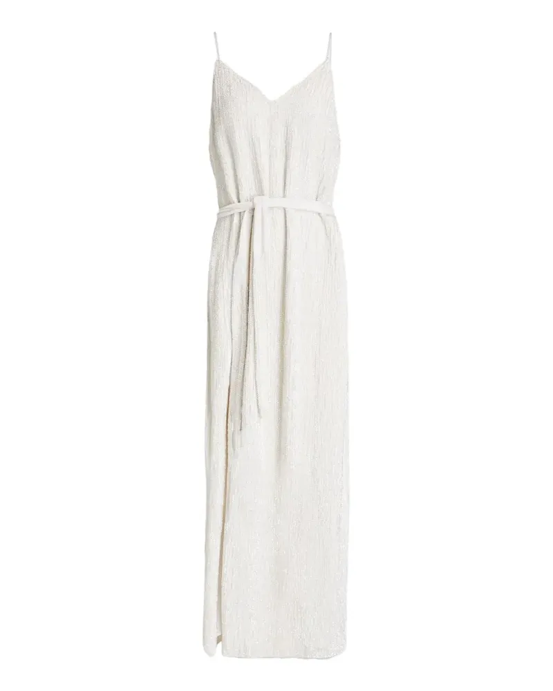 Retrofête Rebecca Kleid mit Pailletten - Weiß Weiß