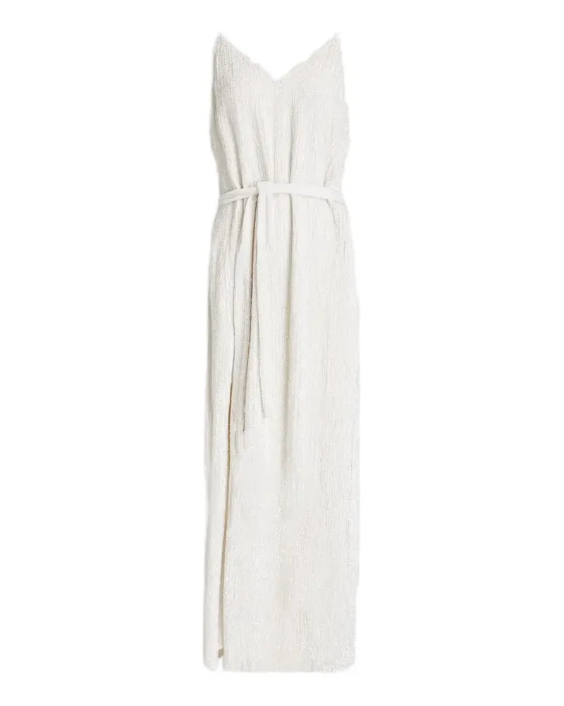 Retrofête Rebecca sequin-embellished maxi dress - Weiß Weiß