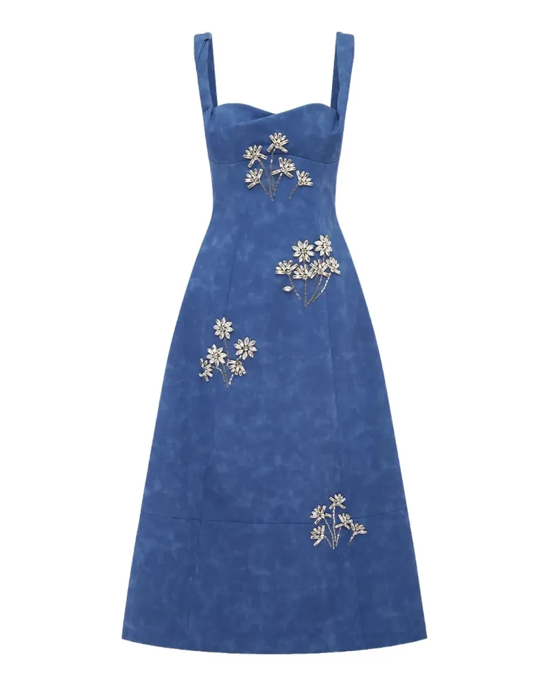 LEO LIN Beatrice Kleid mit Kristallen - Blau Blau