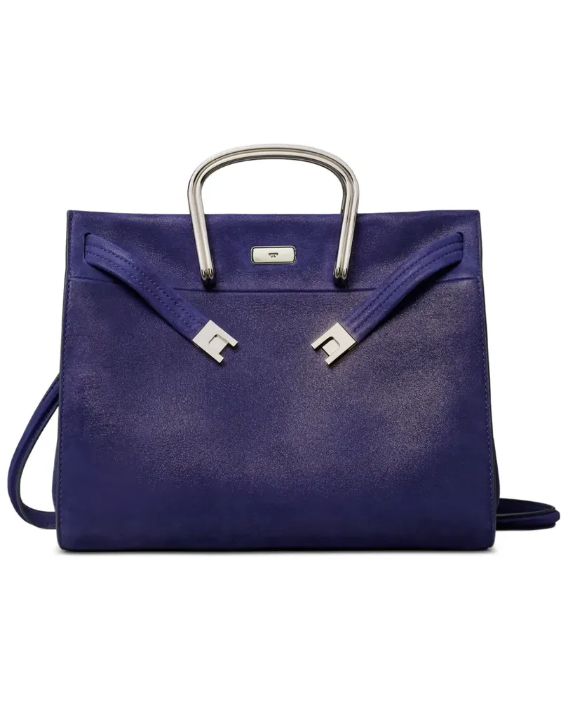 Tory Burch Kleine Lee Radziwill Tote Bag aus Wildleder - Violett Violett