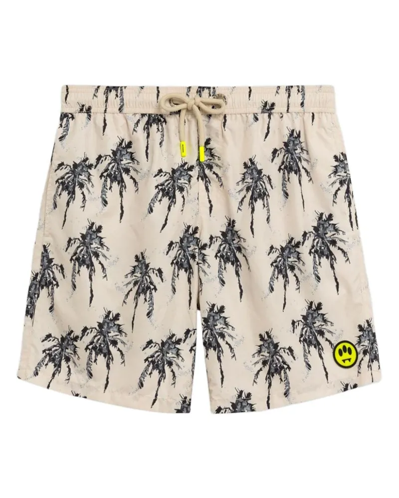 BARROW Badeshorts mit Palmen-Print Nude