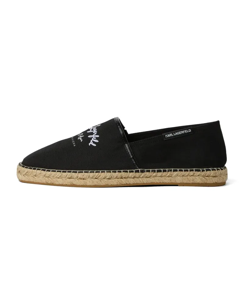Karl Lagerfeld Kamino Riviera embroidery espadrilles - Schwarz Schwarz