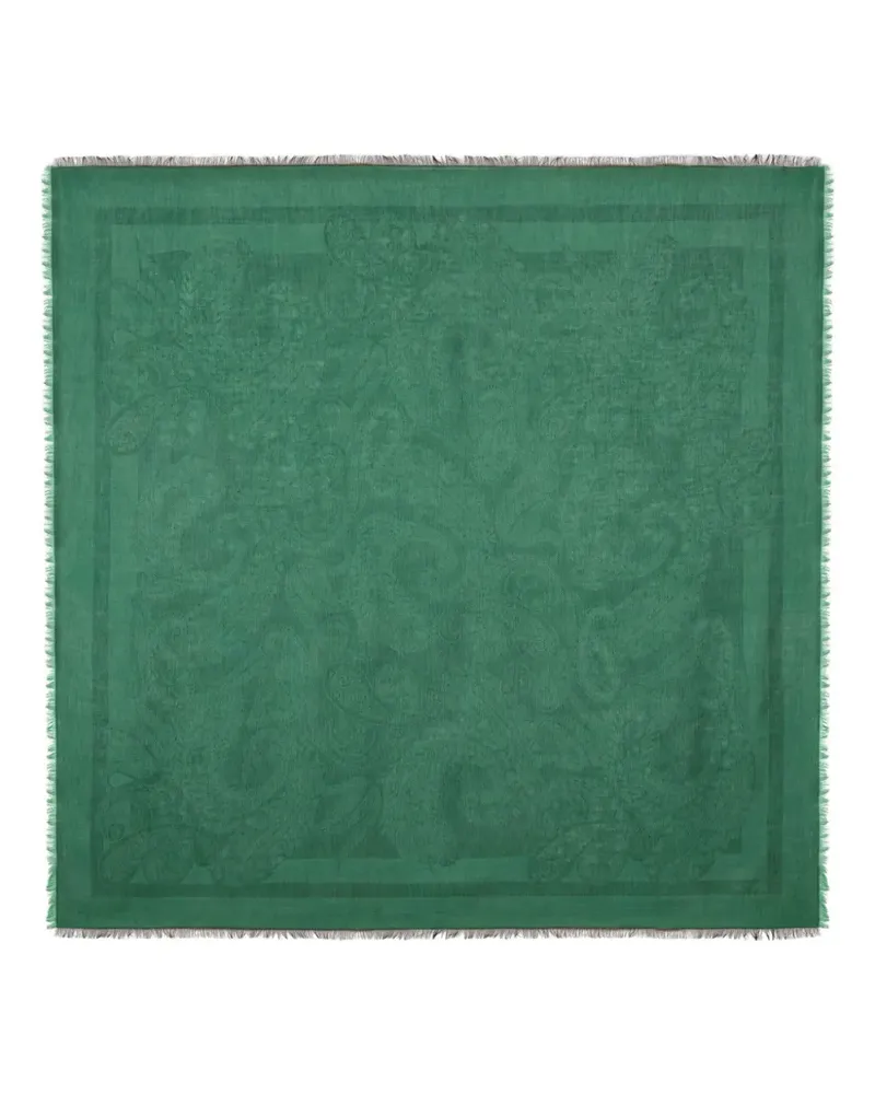 Etro Schal aus Paisley-Jacquard - Grün Grün