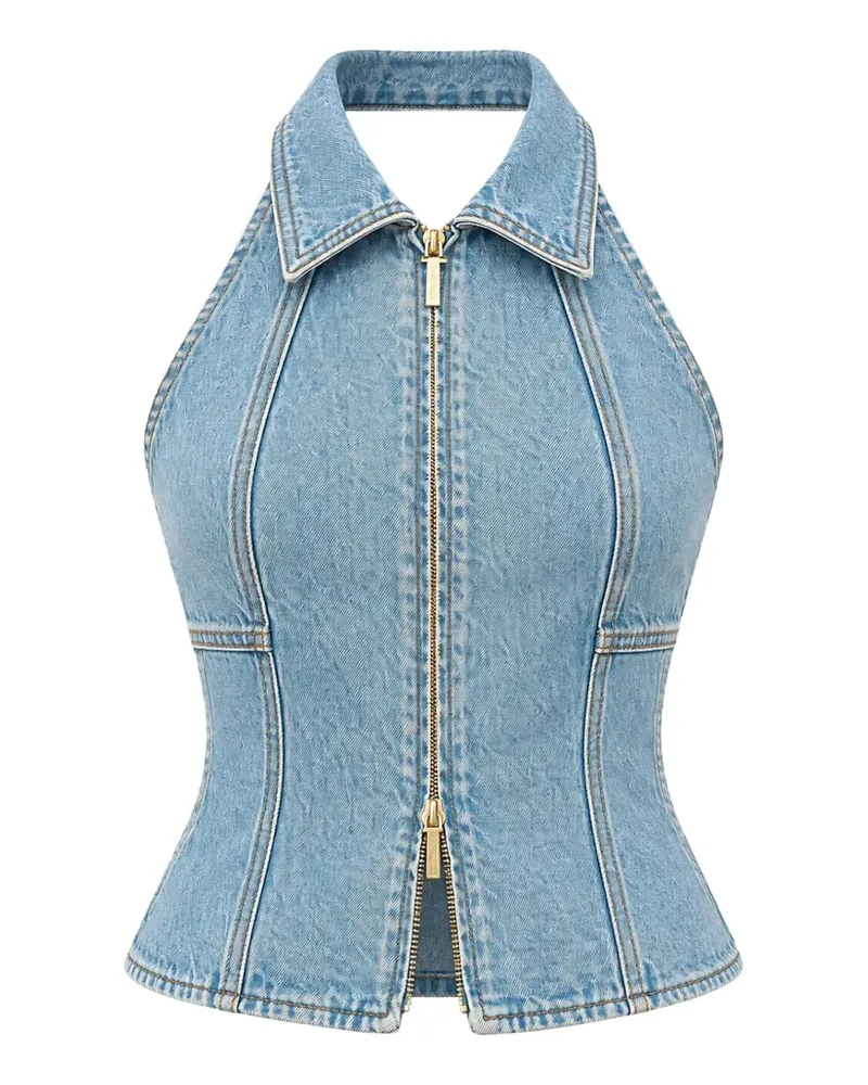 Cult Gaia Jill Jeanstop - Blau Blau