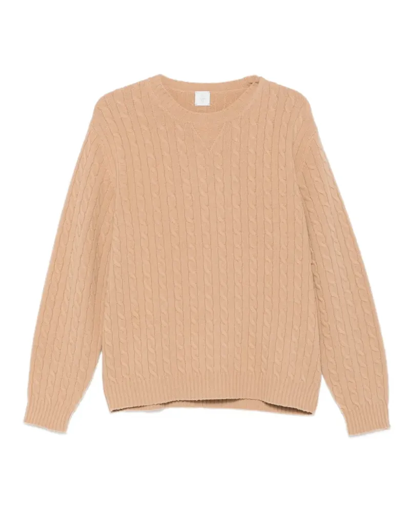 Eleventy Pullover mit Zopfmuster - Nude Nude
