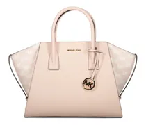 Avril Tote Bag mit Logo-Schild - Rosa