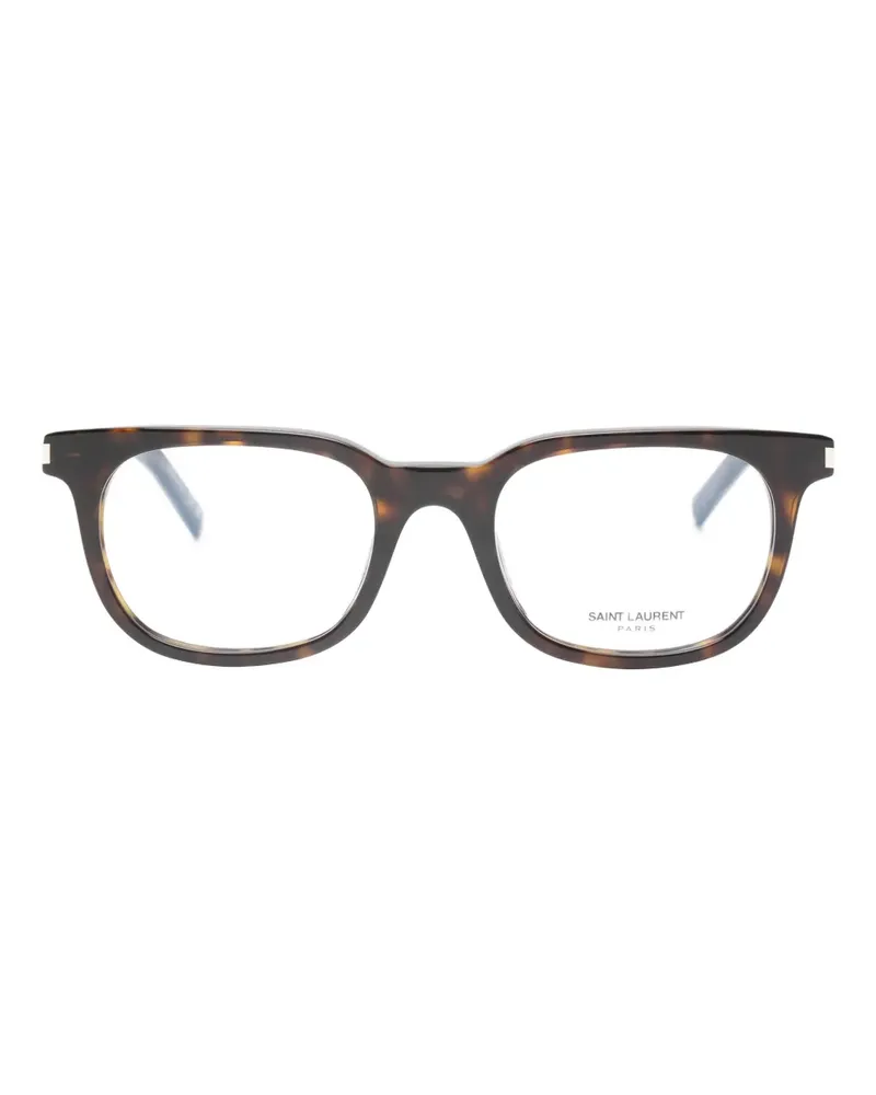 Saint Laurent logo-detail glasses - Braun Braun