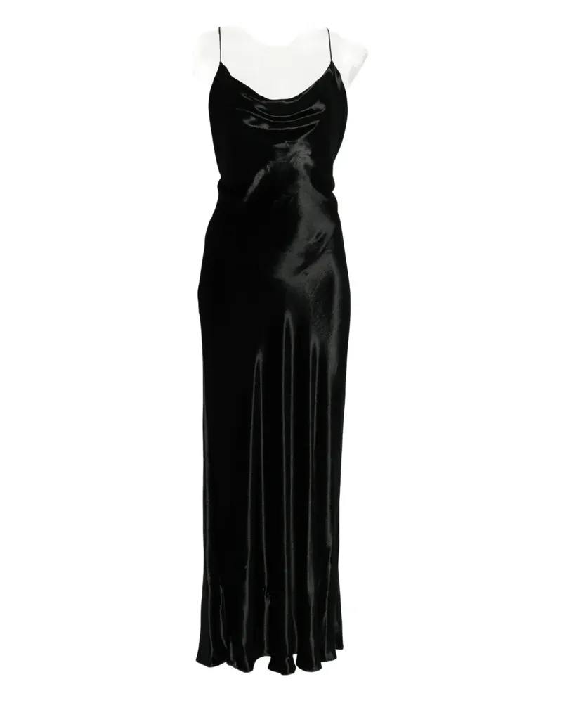 Alberta Ferretti scoop-neck dress - Schwarz Schwarz