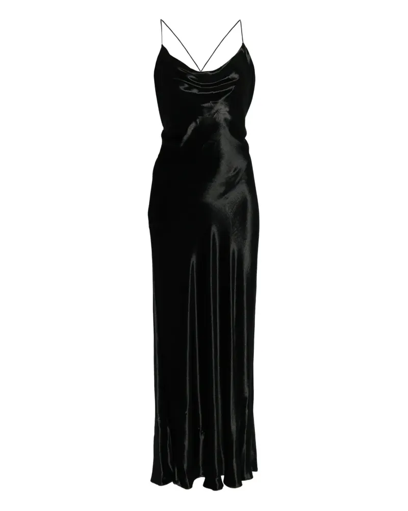 Alberta Ferretti scoop-neck dress - Schwarz Schwarz
