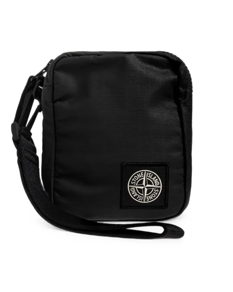 Stone Island 9500004 doppelt beschichteter Ripstop - Schwarz Schwarz