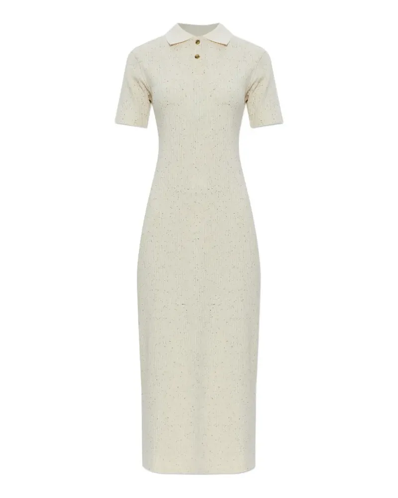 Samsøe & Samsøe Geripptes Kleid mit Knöpfen - Nude Nude