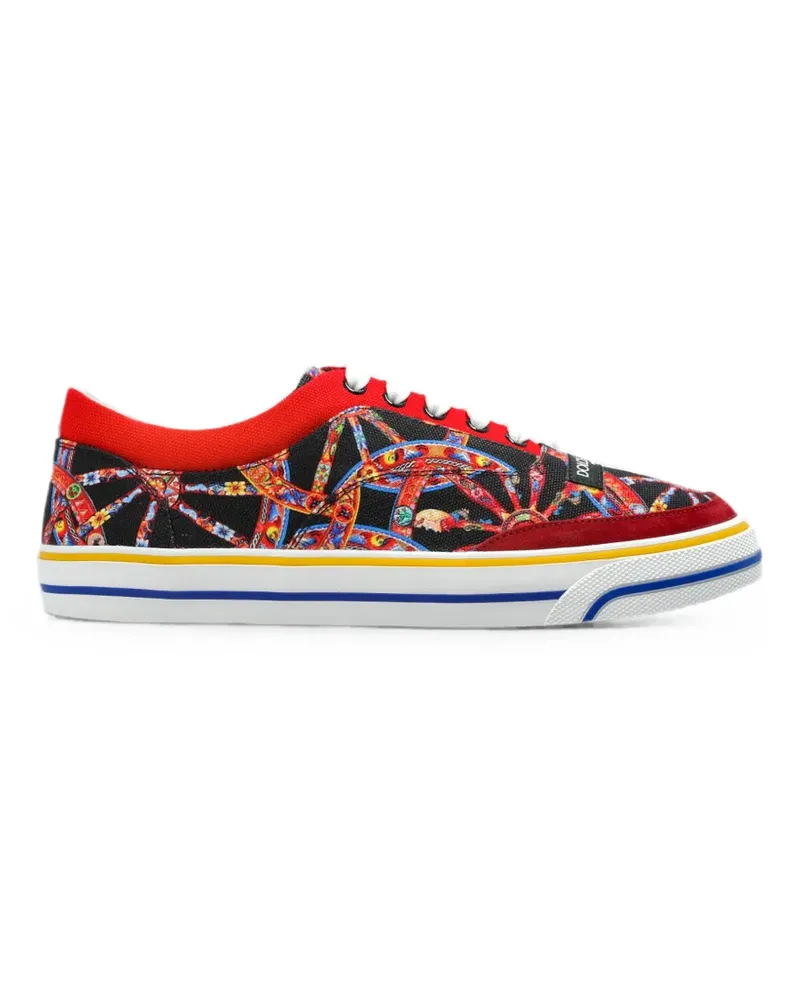 Dolce & Gabbana Carretto Sneakers mit Print - Schwarz Schwarz