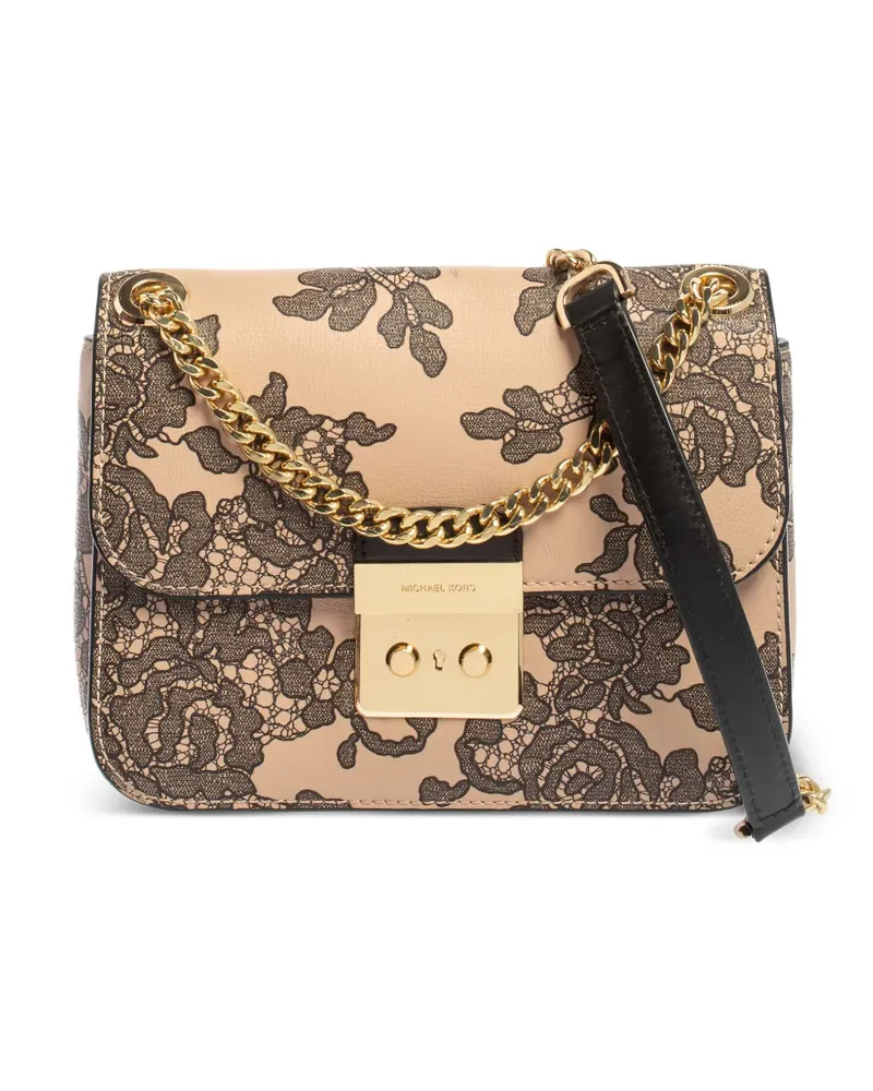 Michael Kors Sloan Umhängetasche mit Spitze - Nude Nude