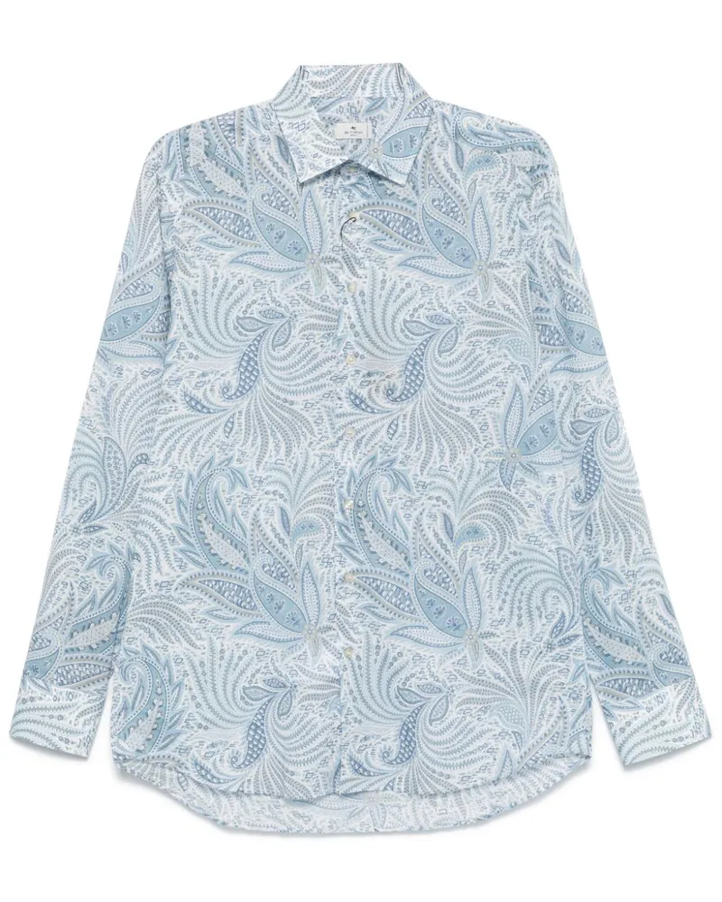 Etro Hemd mit Paisleymuster - Blau Blau