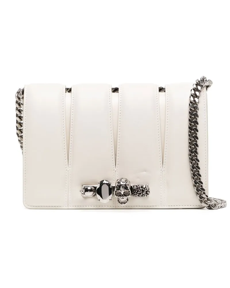 Alexander McQueen Slash Tasche mit Nieten - Weiß Weiß