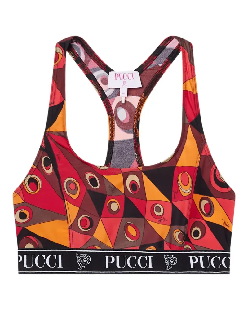 Emilio Pucci Top mit Occhi-Print - Rot Rot