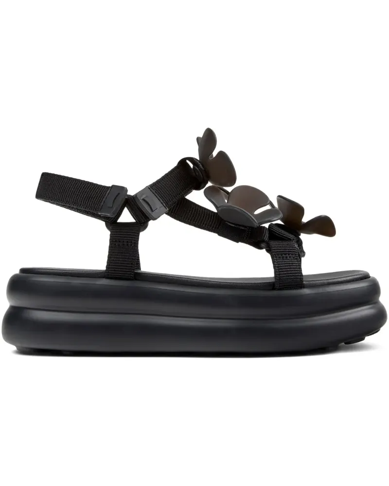 Camper Twins Sandalen mit Klettverschluss - Schwarz Schwarz