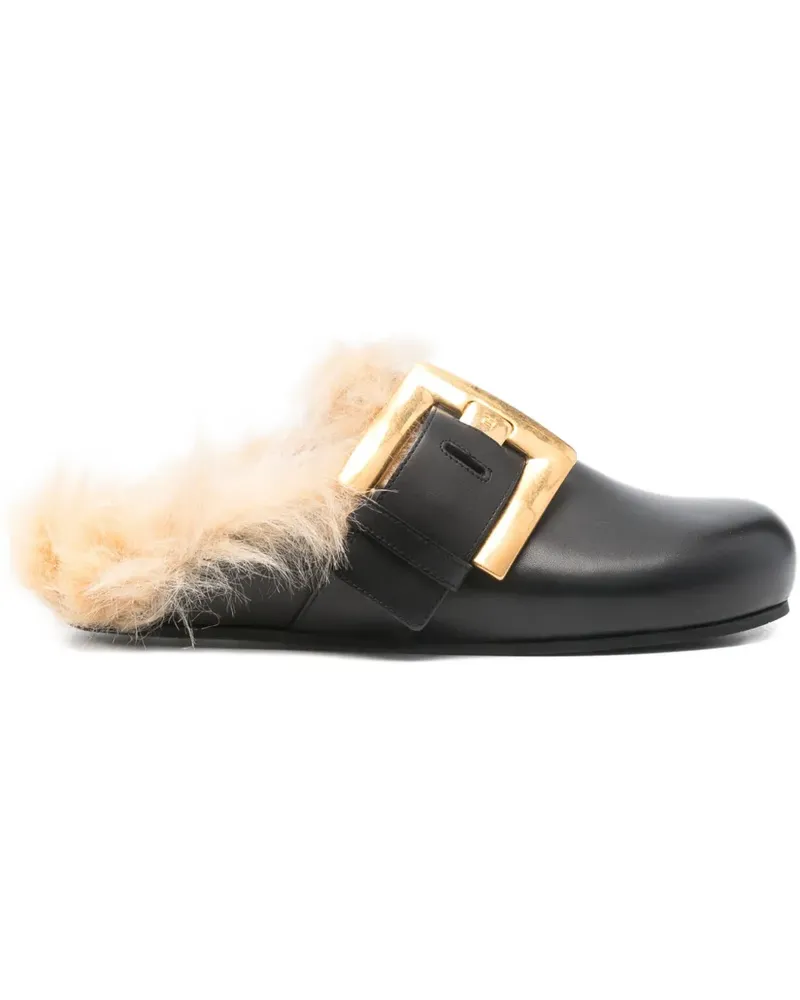 Balmain Mules mit Schnallendetail - Schwarz Schwarz