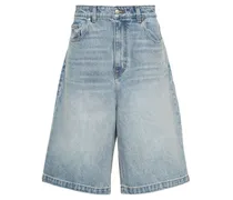 Jeans-Shorts mit tiefem Schritt