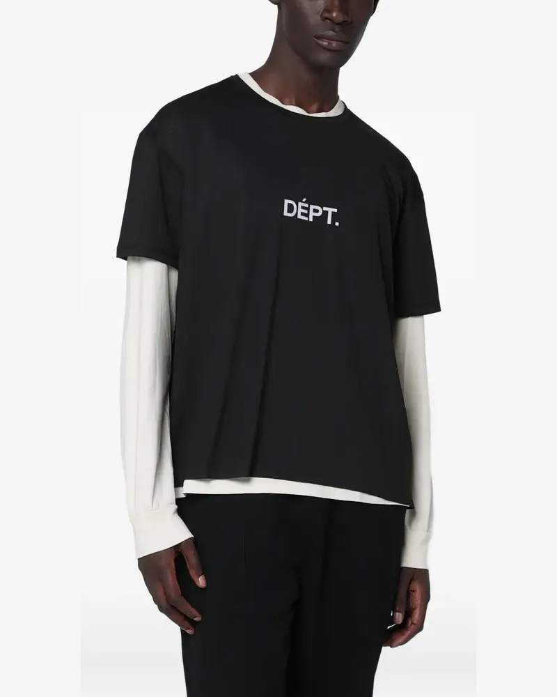 GALLERY DEPT. logo-print T-shirt - Schwarz Schwarz