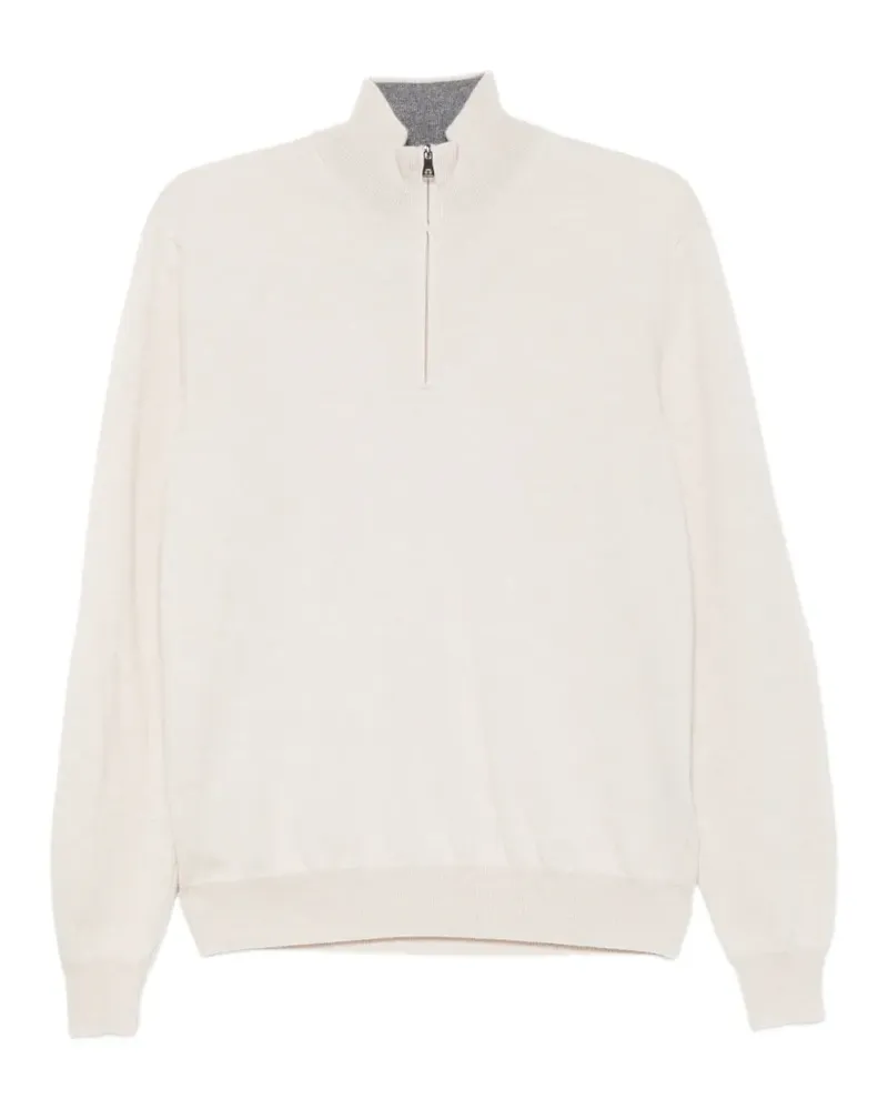 Ferrante Pullover mit kurzem Reißverschluss - Nude Nude