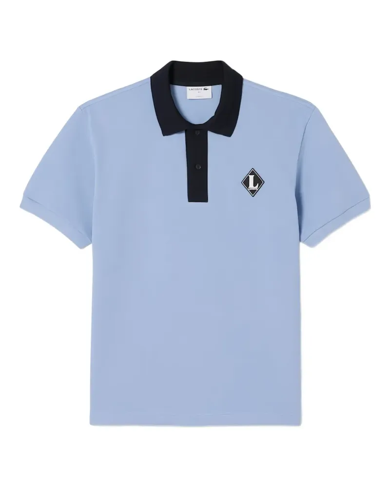 Lacoste Poloshirt mit Logo-Applikation - Blau Blau