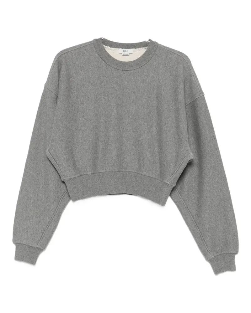 AGOLDE Cropped-Sweatshirt - Grau Grau