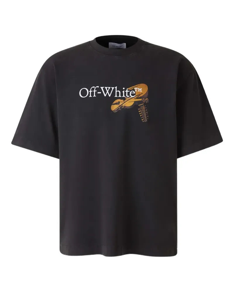 OFF-WHITE Cupid Arrow Skate T-Shirt mit Logo - Schwarz Schwarz
