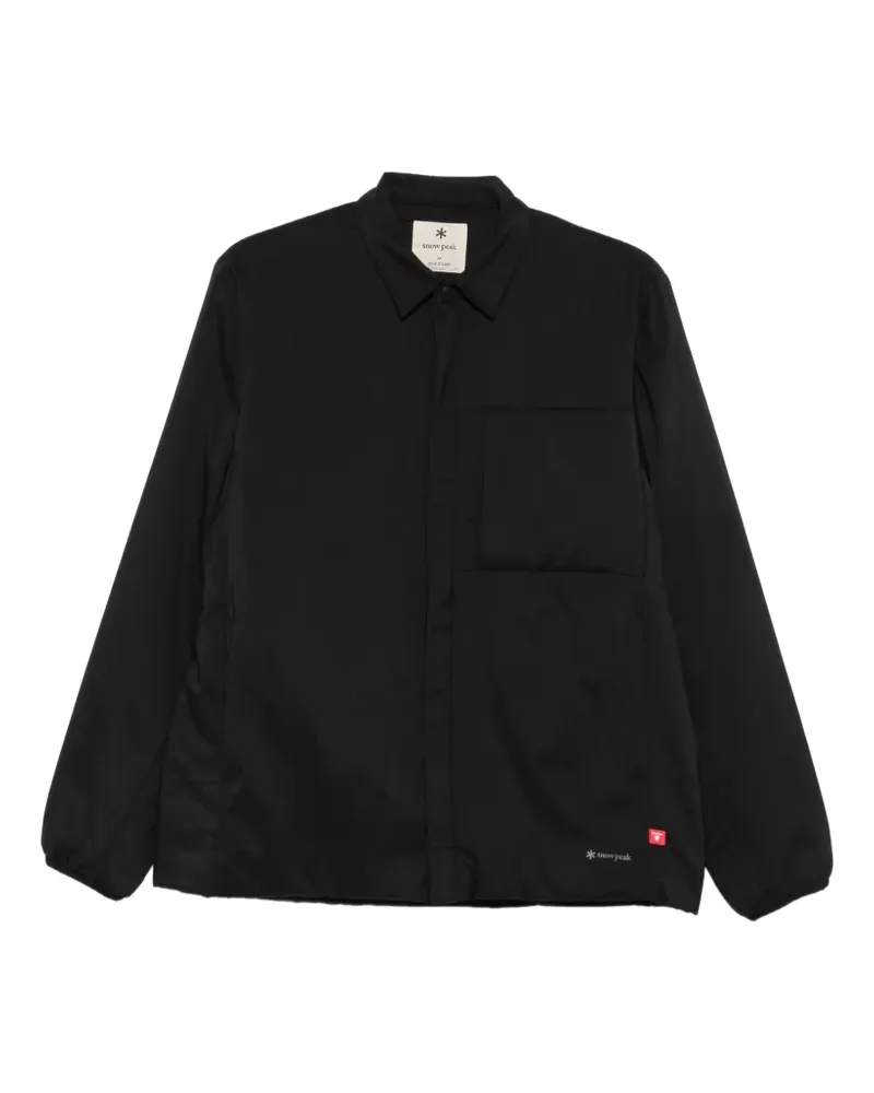 Snow Peak zip-up puffer jacket - Schwarz Schwarz