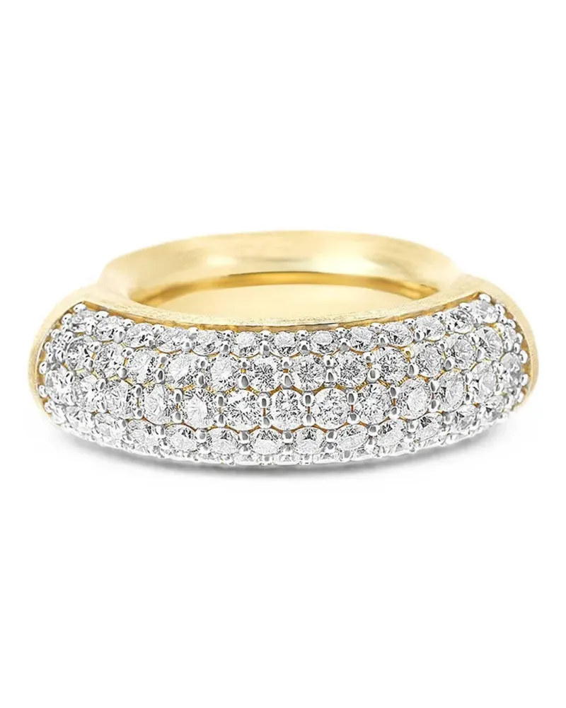NANIS Libera diamond sculpted ring - Gold Gold