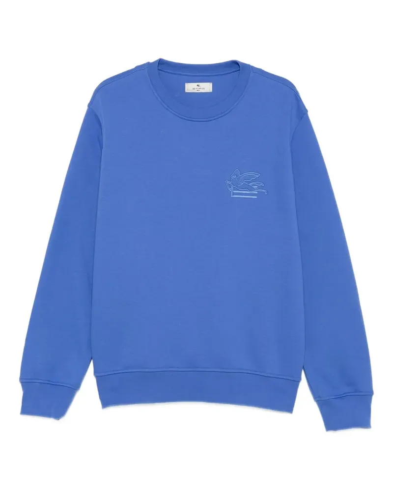 Etro Sweatshirt mit Pegasus-Stickerei - Blau Blau