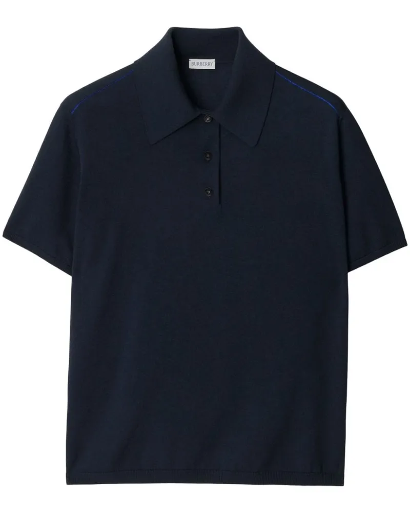 Burberry Poloshirt mit kurzen Ärmeln Blau