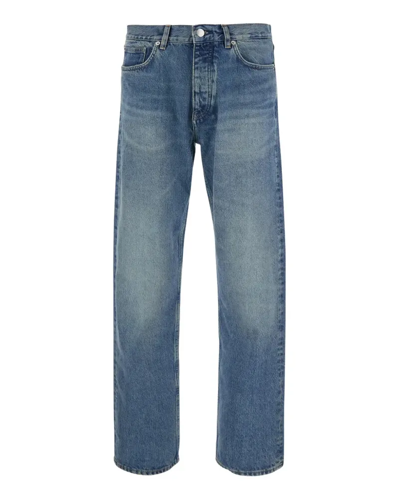 Sunflower Five-Pocket-Jeans mit Logo-Patch - Blau Blau