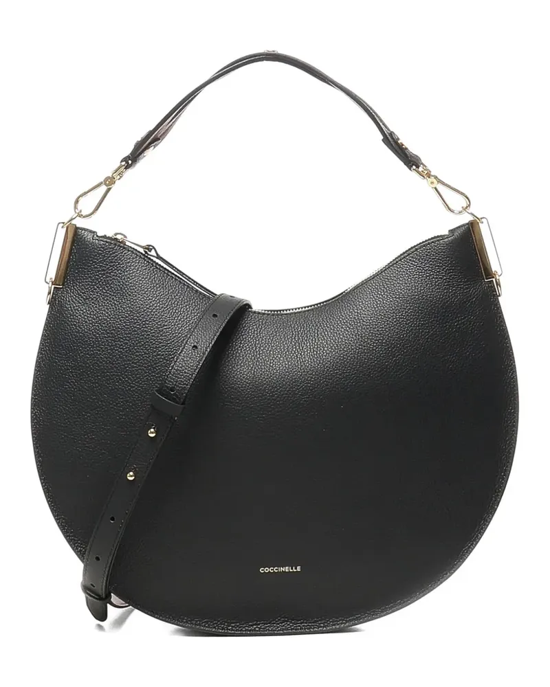 Coccinelle Halbrunde Sunup Schultertasche - Schwarz Schwarz