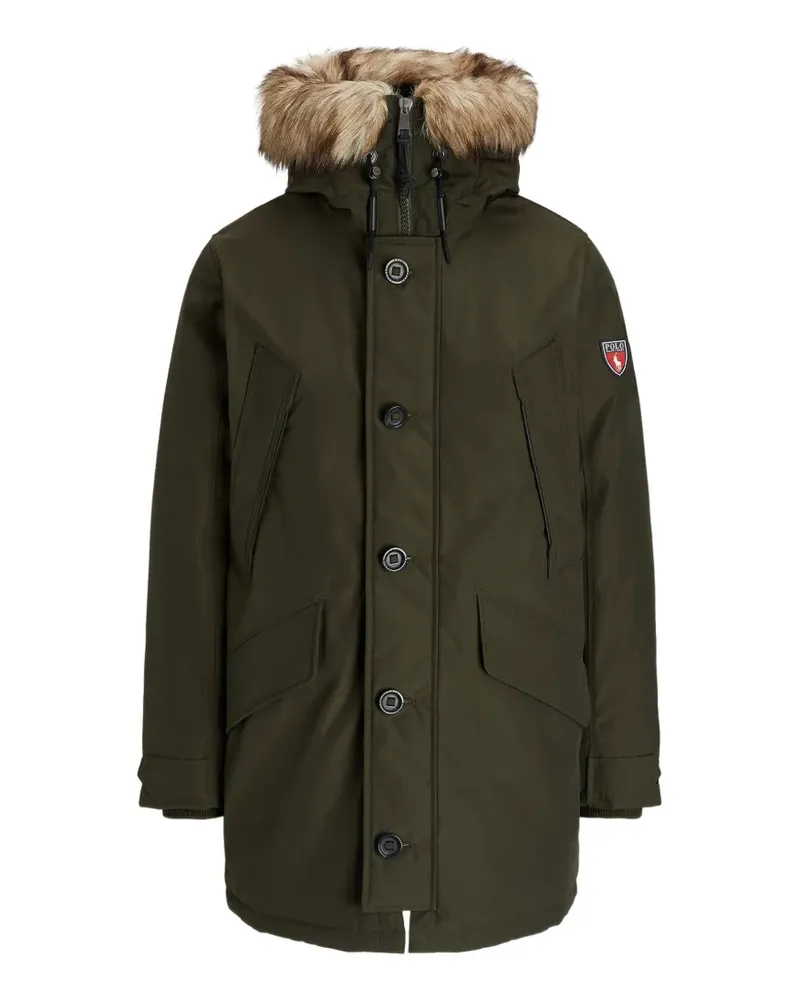 Ralph Lauren Jacke mit Pelzbesatz - Grün Grün
