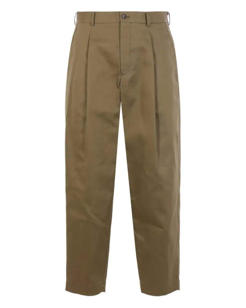 Comme des Garçons Straight-Leg-Hose mit Falten - Braun Braun
