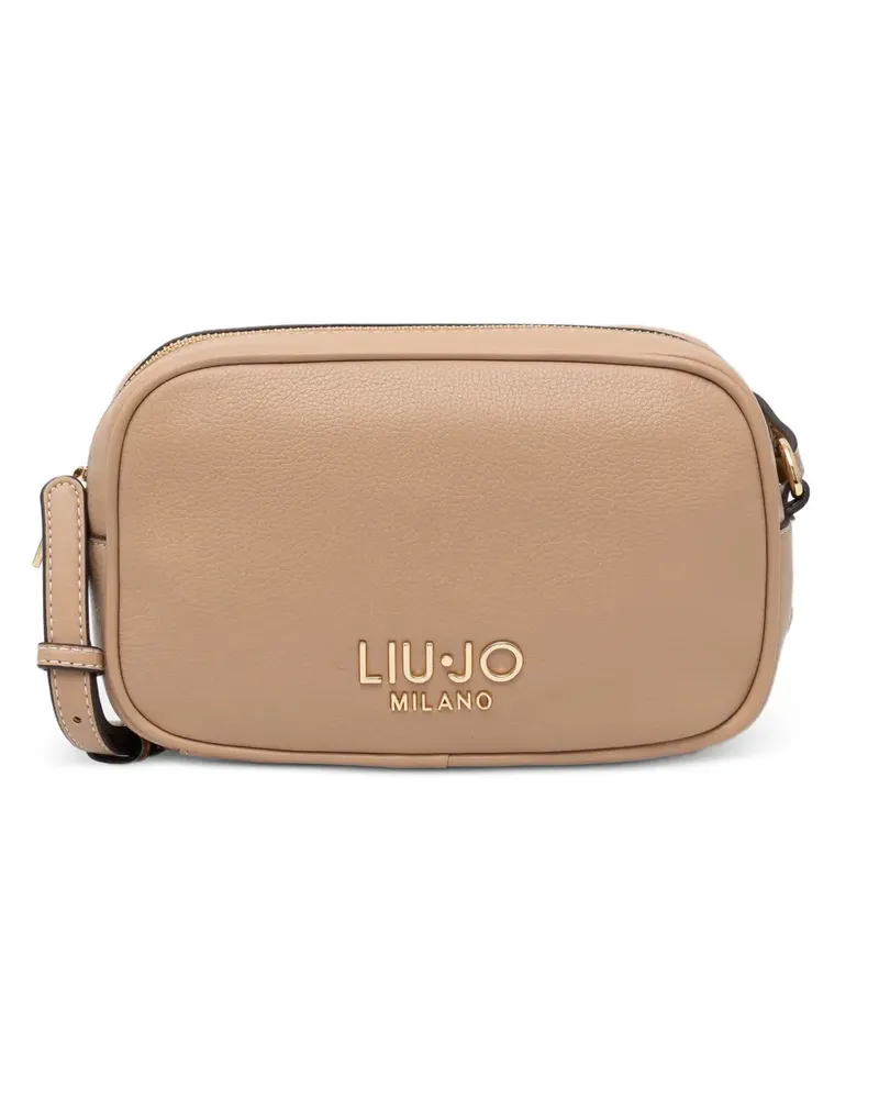 Liu Jo Umhängetasche mit Logo-Riemen - Nude Nude