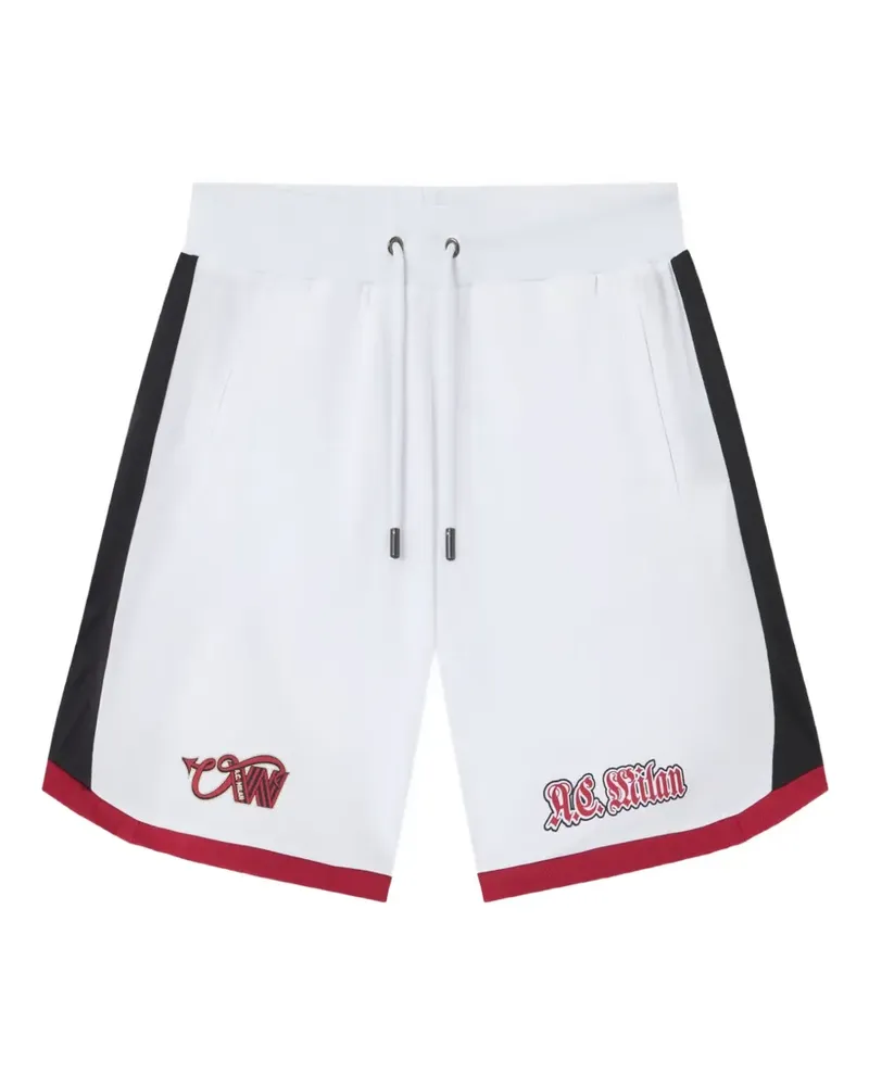 OFF-WHITE x AC Milan Arrow-print shorts - Weiß Weiß