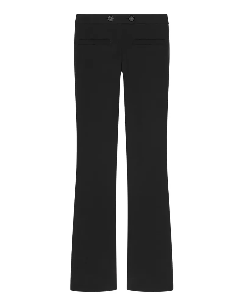 Courrèges Ausgestellte Hose - Schwarz Schwarz