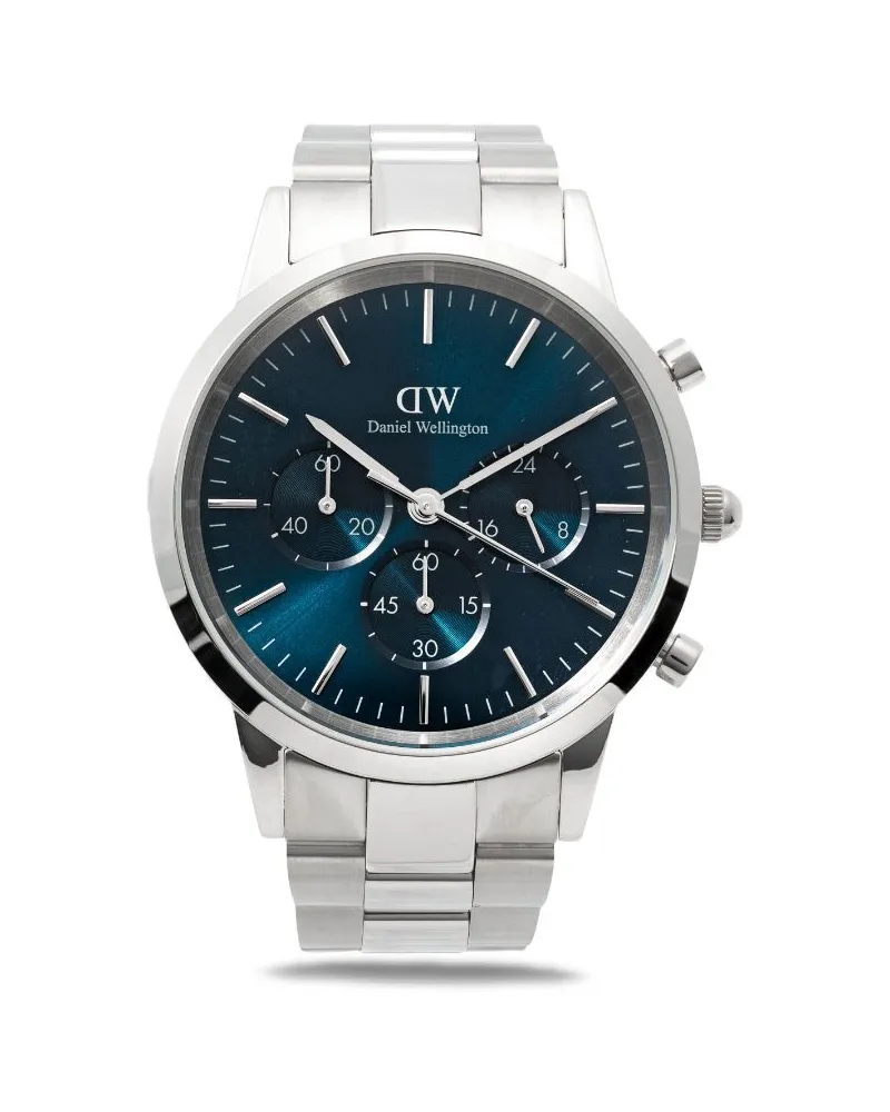 Daniel Wellington Iconic Link Chronograph 42mm - Blau Blau