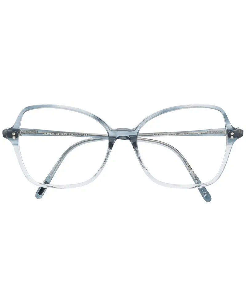 Oliver Peoples Brille mit Oversized-Gestell - Blau Blau