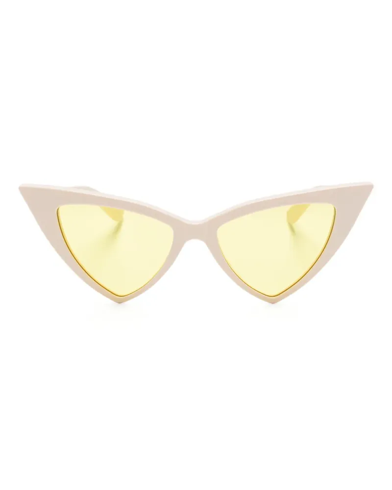Alexander McQueen Sonnenbrille mit Cat-Eye-Gestell - Weiß Weiß
