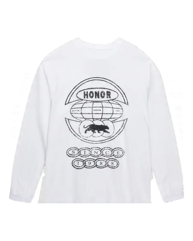 Honor The Gift Sweatshirt mit Logo - Weiß Weiß