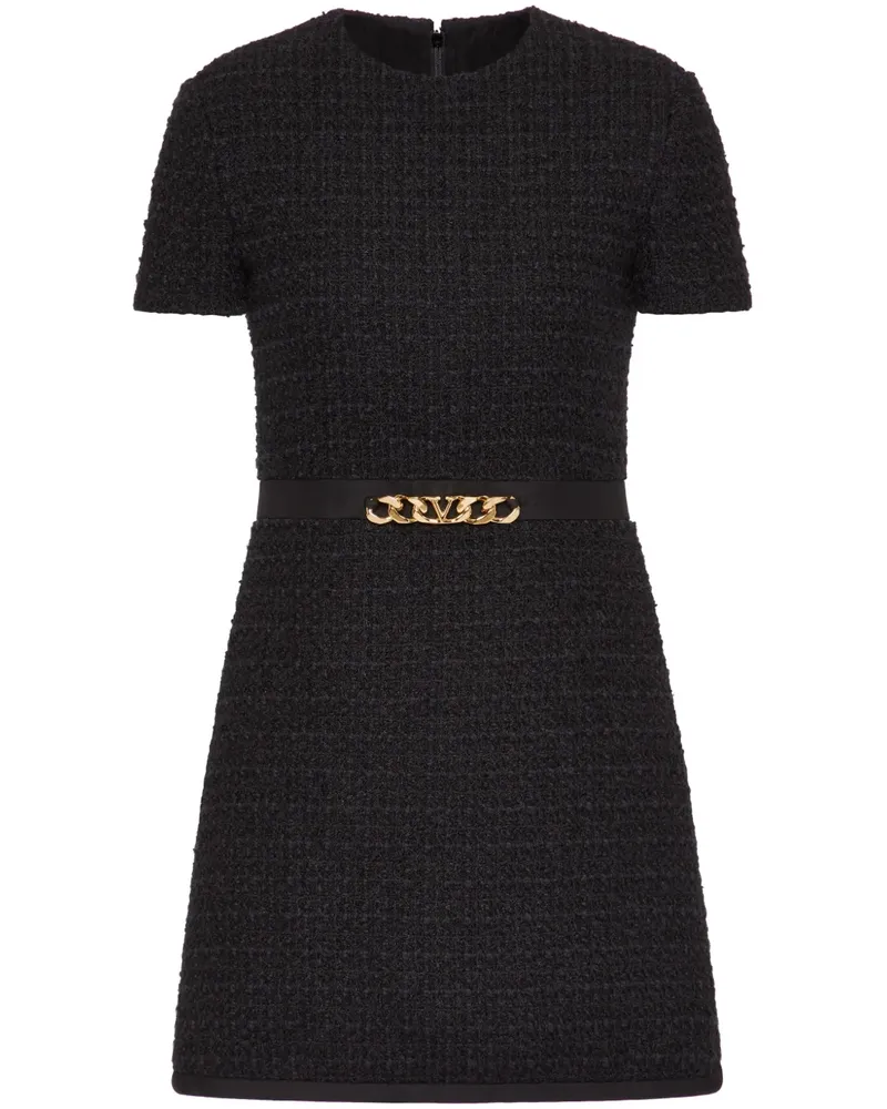 Valentino Garavani Minikleid mit Kettendetail - Schwarz Schwarz