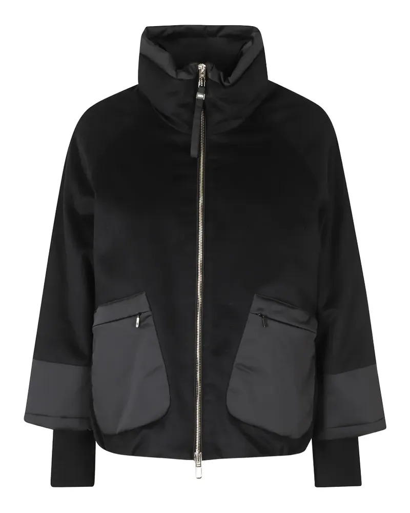 DUNO high-neck panelled jacket - Schwarz Schwarz