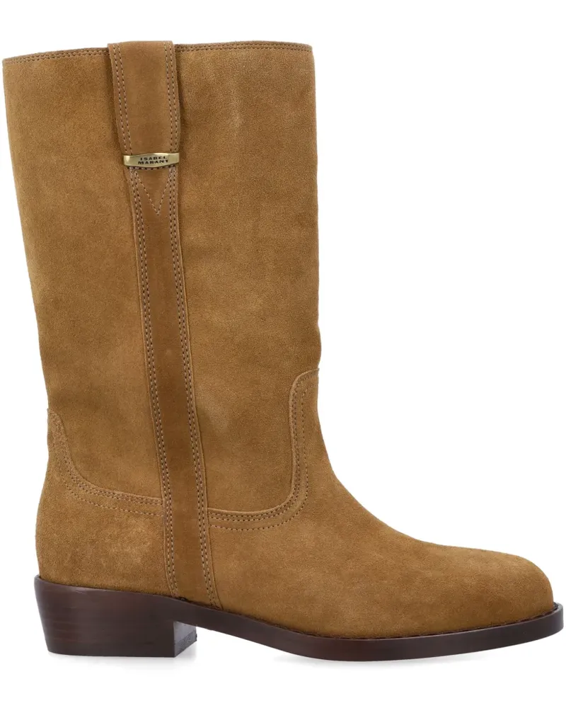 Isabel Marant Heike Stiefel aus Wildleder - Braun Braun