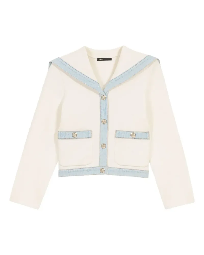 Maje Jacke mit Matrosenkragen - Nude Nude